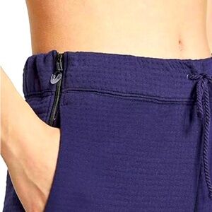 Nike women’s waffle zip side pant, extra small dark blue cozy waffle pant